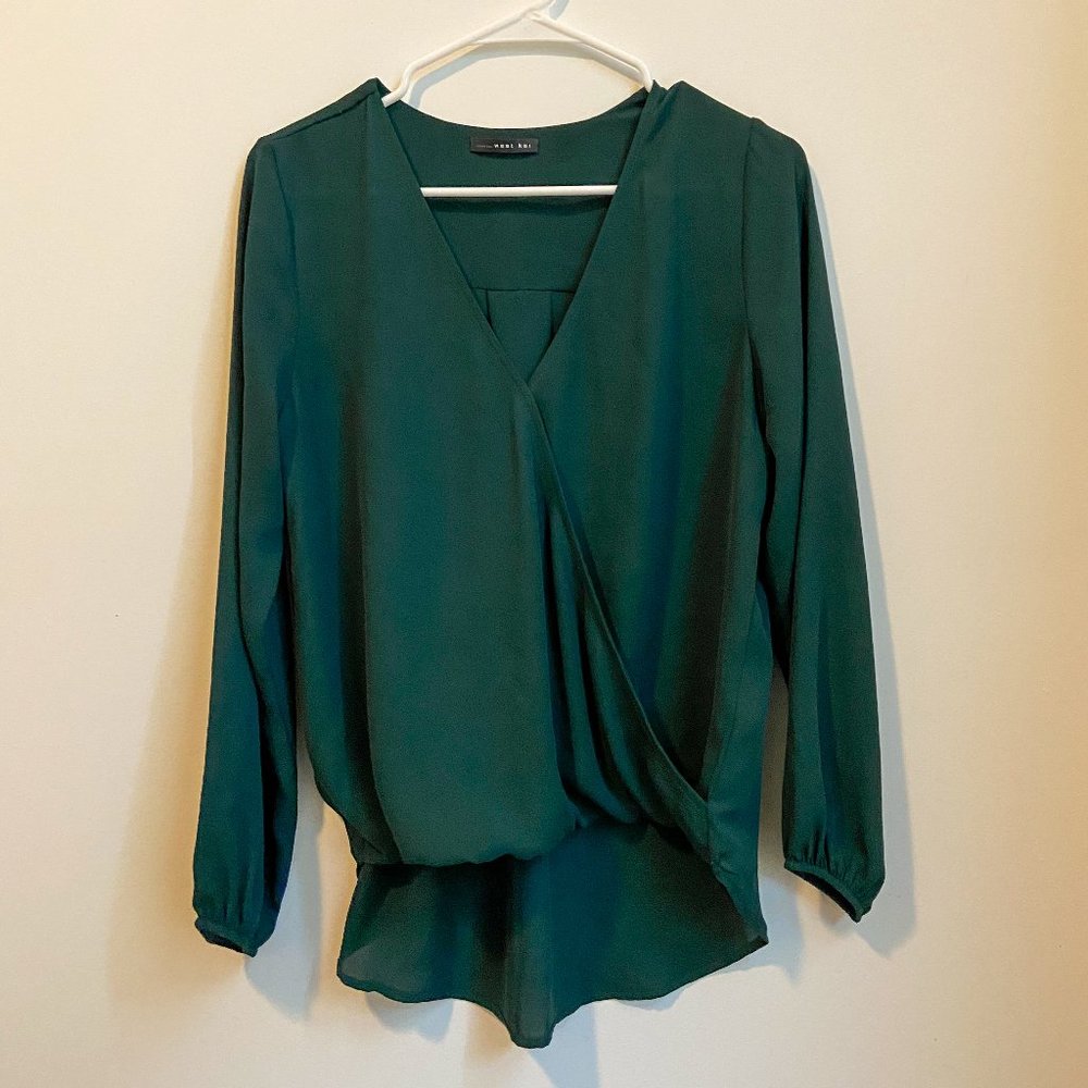 West Kei Green Long Sleeve Blouse